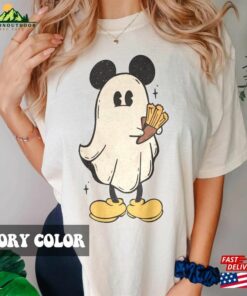 Mickey Ghost Halloween Comfort Color Shirts Retro Spooky Season T-Shirt Hoodie