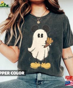 Mickey Ghost Halloween Comfort Color Shirts Retro Spooky Season T Shirt Hoodie 3