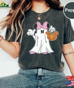 Mickey Ghost Halloween Comfort Colors Shirt Minnie Retro Disney Pumpkin T-Shirt Classic