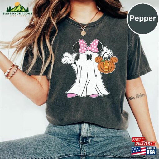 Mickey Ghost Halloween Comfort Colors Shirt Minnie Retro Disney Pumpkin T-Shirt Classic