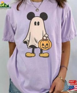 Mickey Ghost Halloween Comfort Colors Shirt Spooky Season Unisex Sweatshirt 3