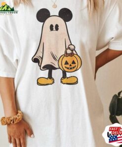 Mickey Ghost Halloween Comfort Colors Shirt Spooky Season Unisex Sweatshirt 4