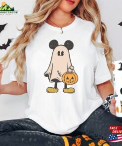 Mickey Ghost Halloween Shirt Cute Spooky Season Sweatshirt T-Shirt