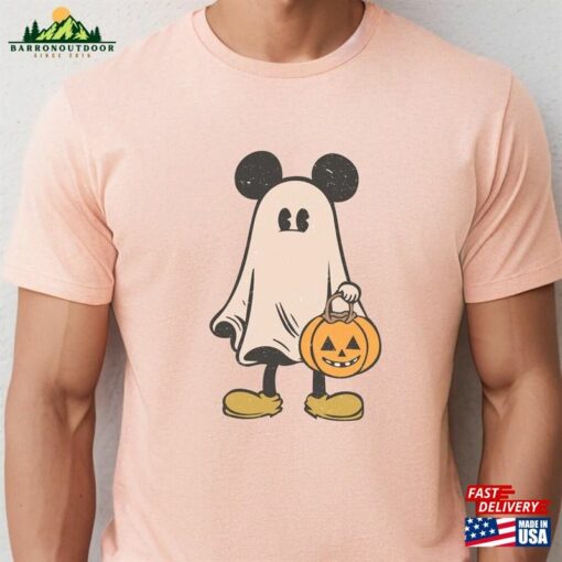 Mickey Ghost Halloween Shirt Cute Spooky Season Sweatshirt T-Shirt