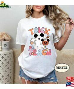 Mickey Ghost Halloween Shirt Disney Watercolor Castle Hoodie Unisex