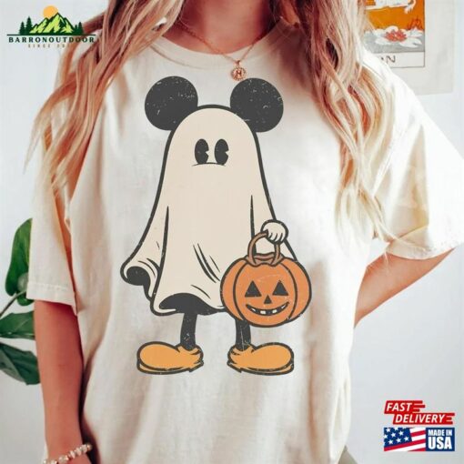 Mickey Ghost Halloween Shirt Pumpkin T-Shirt Unisex