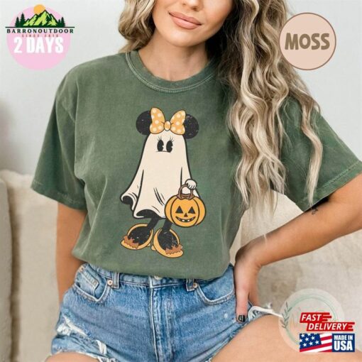 Mickey Ghost Halloween Shirt Retro Disney Character Comfort Colors Hoodie Classic