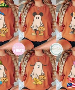 Mickey Ghost Halloween Shirt Retro Disney Character Comfort Colors Hoodie Classic