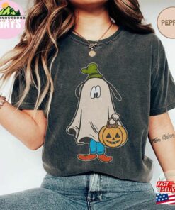 Mickey Ghost Halloween Shirt Retro Disney Character Comfort Colors Hoodie Classic 4