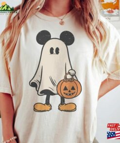Mickey Ghost Halloween Shirt Retro Spooky Season T Shirt Unisex 3