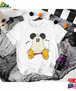 Mickey Ghost Halloween Shirt Retro Spooky Season Unisex Hoodie 3