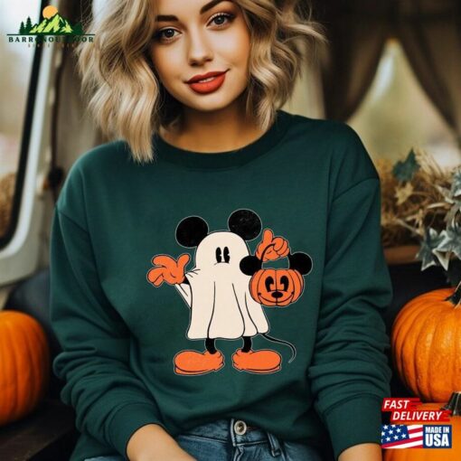 Mickey Ghost Halloween Shirt Retro Sweatshirt Unisex