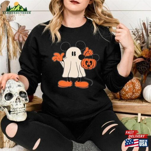 Mickey Ghost Halloween Shirt Retro Sweatshirt Unisex