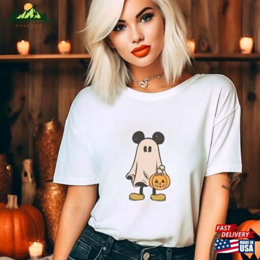 Mickey Ghost Halloween Shirt’s Not So Scary Tee Classic T-Shirt