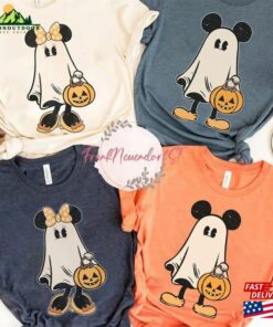 Mickey Ghost Shirt Minnie Retro Spooky Season T-Shirt Hoodie