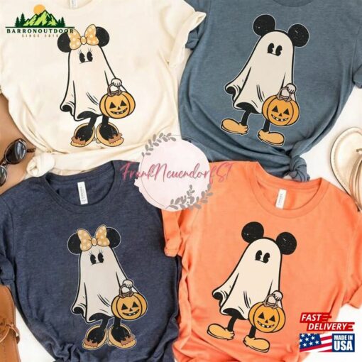 Mickey Ghost Shirt Minnie Retro Spooky Season T-Shirt Hoodie