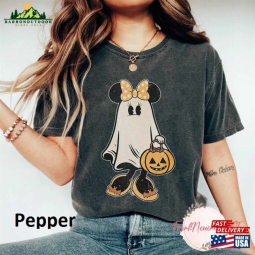 Mickey Ghost Shirt Minnie Retro Spooky Season T-Shirt Hoodie