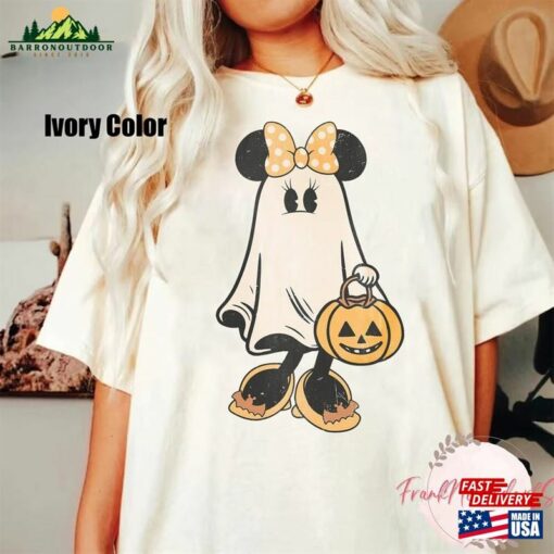 Mickey Ghost Shirt Minnie Retro Spooky Season T-Shirt Hoodie