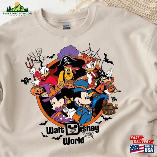 Mickey Halloween Walt Disney Shirt Hoodie Sweatshirt’s Not So Scare Party Classic