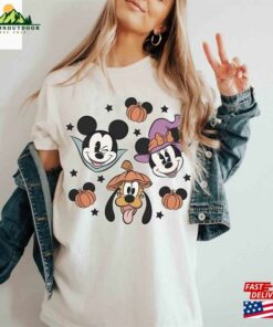 Mickey Minnie And Pluto Halloween Vintage Comfort Colors® Shirt T-Shirt Sweatshirt