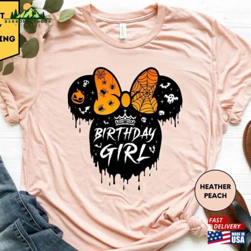 Mickey Minnie Disney Halloween Birthday Shirt Family Party 2023 Unisex Hoodie