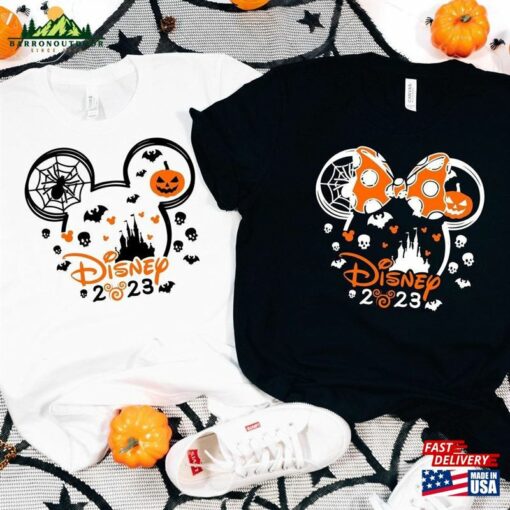 Mickey Minnie Halloween Shirt Disney 2023 Custom Hoodie T-Shirt