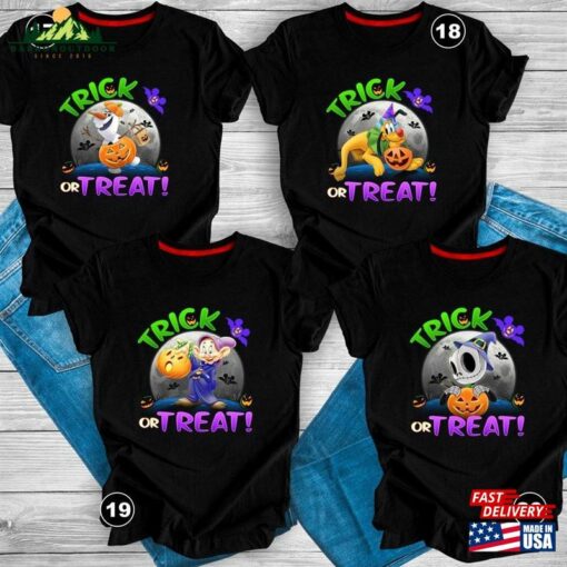 Mickey Minnie Halloween Shirts Donald Daisy Pluto Goofy Classic Sweatshirt