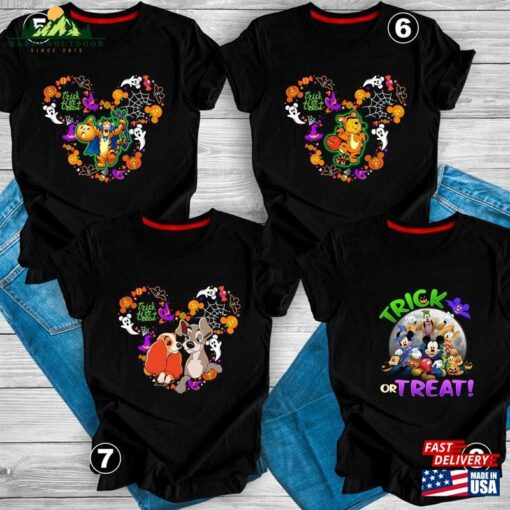 Mickey Minnie Halloween Shirts Donald Daisy Pluto Goofy Sweatshirt Classic