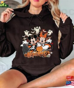 Mickey Minnie Halloween Shirts Vintage Disney Sweatshirt Nightmare On Main Street Unisex Hoodie 4