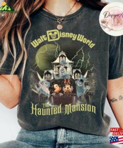 Mickey Minnie The Haunted Mansion Shirt Disney Halloween Hitchhiking Ghosts Trip 2023 T Shirt Classic 3