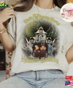 Mickey Minnie The Haunted Mansion Shirt Disney Halloween Hitchhiking Ghosts Trip 2023 T Shirt Classic 4