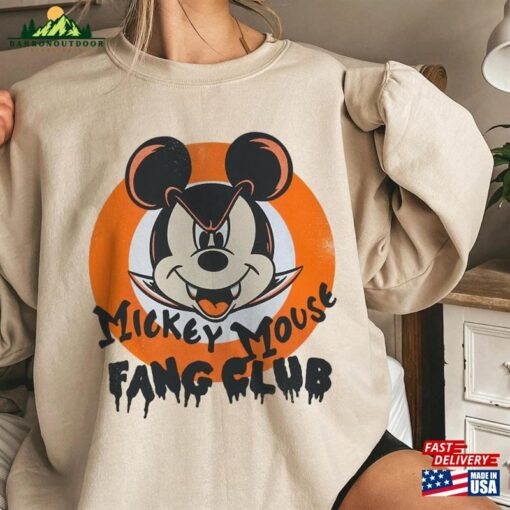 Mickey Mouse Fang Club Vampire Comfort Colors Costume Dracula Sweatshirt Unisex T-Shirt