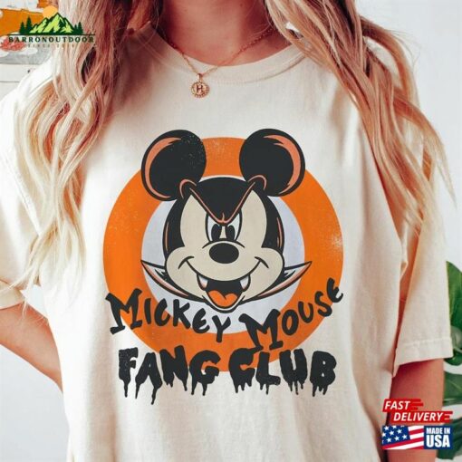 Mickey Mouse Fang Club Vampire Comfort Colors Costume Dracula Sweatshirt Unisex T-Shirt