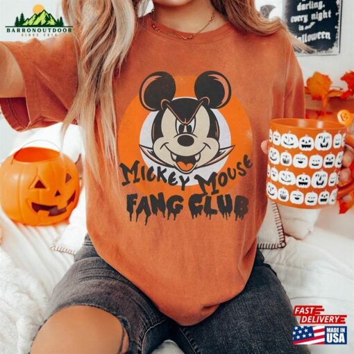 Mickey Mouse Fang Club Vampire Shirts Vintage Disney Halloween Shirt Sweatshirt Unisex