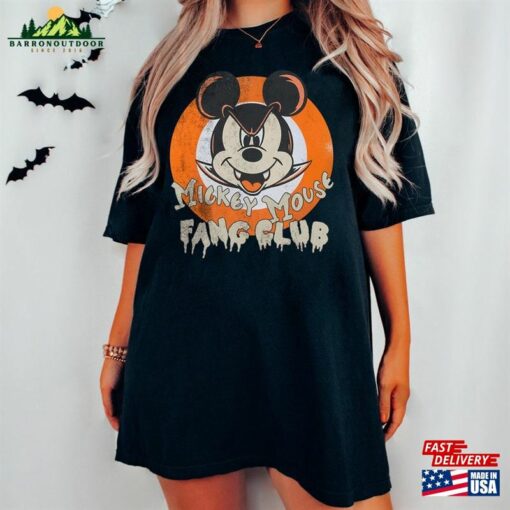 Mickey Mouse Fang Club Vampire Shirts Vintage Disney Halloween Shirt Sweatshirt Unisex