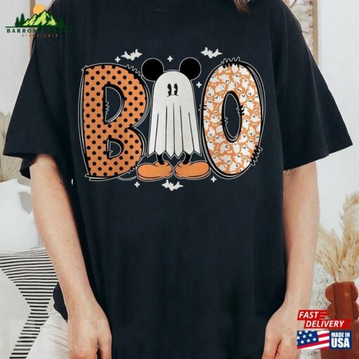 Mickey Mouse Ghost Boo Halloween 2023 Comfort Colors® Shirt Classic Hoodie