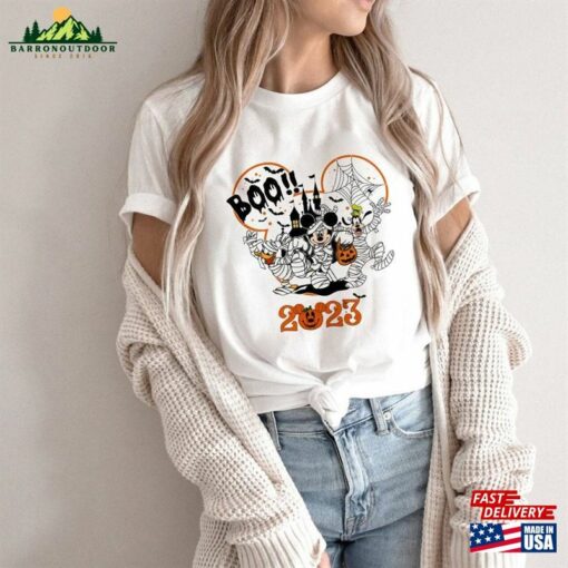 Mickey Mouse Halloween Boo 2023 Shirt Pumpkins Disneyland Unisex T-Shirt