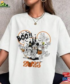 Mickey Mouse Halloween Boo 2023 Shirt Pumpkins Disneyland Unisex T-Shirt
