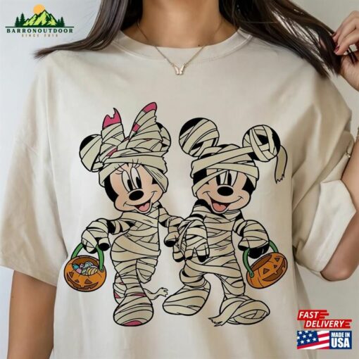 Mickey Mummy Shirt And Minnie Disney Halloween Hoodie Unisex