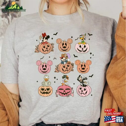 Mickey Pumpkins Head Shirt And Friends Spooky Season Halloween Disney Classic Hoodie