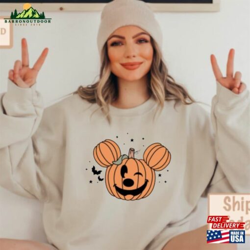 Mickey Pumpkins Head Shirt And Friends Spooky Season Halloween Disney T-Shirt Sweatshirt