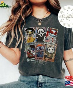Mickey Stitch Horror Characters Costume Card Shirt Scary Vintage Retro Disney Halloween T-Shirt Sweatshirt 2 Mickey Stitch Horror Characters Costume Card Shirt Scary Vintage Retro Disney Halloween T Shirt Sweatshirt 3