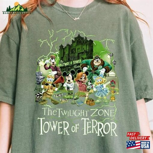 Mickeys Not So Scary Comfort Color Shirt The Twilight Zone Tower Of Terror Sweatshirt Ride Unisex Classic