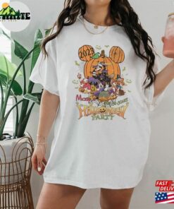 Mickey’s Not So Scary Halloween 2023 Party Shirt And Minnie Family Sweatshirt T-Shirt