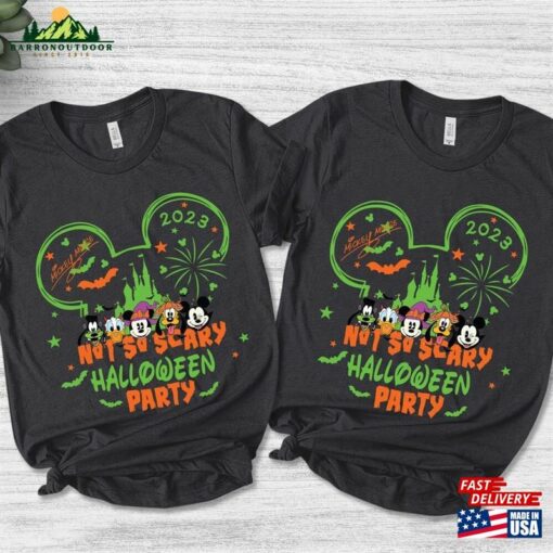 Mickey’s Not So Scary Halloween 2023 Shirt Disney Castle Sweatshirt Classic