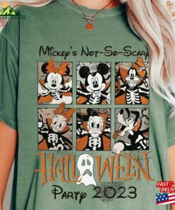 Mickey's Not So Scary Halloween Party 2023 Comfort Colors Shirt And Friends Skeleton Sweatshirt T-Shirt 2 Mickeys Not So Scary Halloween Party 2023 Comfort Colors Shirt And Friends Skeleton Sweatshirt T Shirt 3