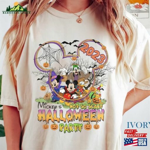 Mickey’s Not So Scary Halloween Party 2023 Comfort Colors Shirt Disney And Friends Classic T-Shirt