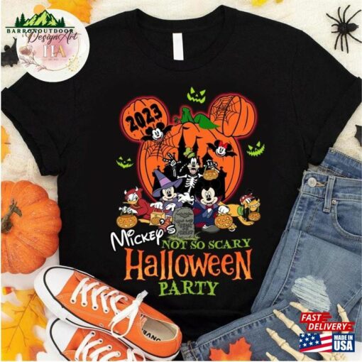 Mickey’s Not So Scary Halloween Party 2023 Shirt Unisex Hoodie