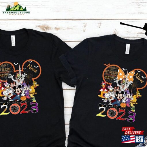 Mickey’s Not So Scary Halloween Party 2023 Shirts And Minnie Family T-Shirt Sweatshirt