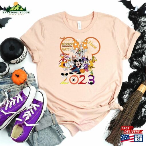 Mickey’s Not So Scary Halloween Party 2023 Shirts And Minnie Family T-Shirt Sweatshirt